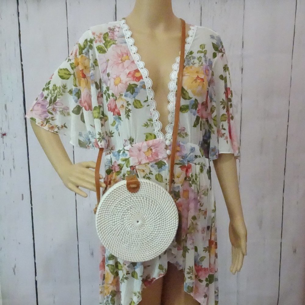 NWT Crown Vintage Round Box Crossbody Bag
